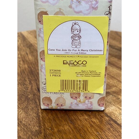 Precious Moments‎ "Cane You Join Us For A Merry Christmas" Ornament (1997) - Picture 5 of 5